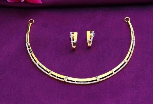 Ladies Fancy Pure Gold Necklace Set