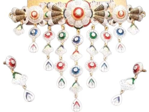 Ladies Traditional Gold Necklace Set