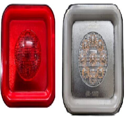 Rajulex Drl Front Indicator Jbi-133-134, Color : Red, White