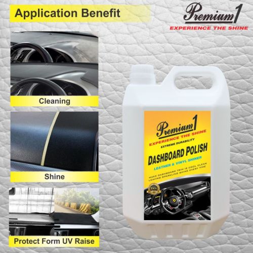 Premium1 Liquid Car Polish For Leather, Tyres, Dashboard (5 L, Pack Of 1)