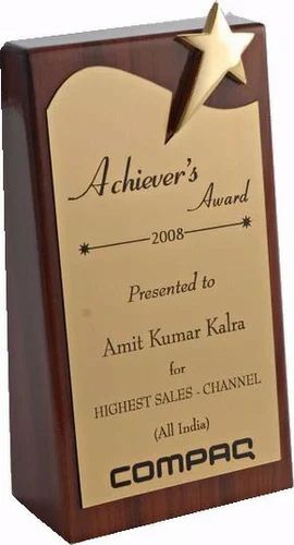 Printed Polished Business Memento Award, Shape : Rectangular