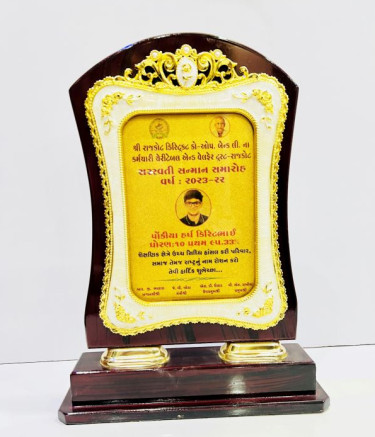 Polished Modern Wooden Mementos Award