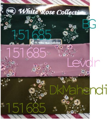 Floral Print Fabrics For Garments, Ladies Dress Material, Lahangas