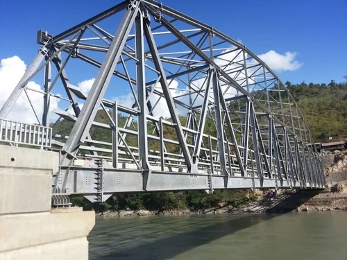 Steel Truss Bridge For River Crossing