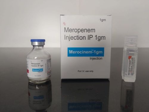 Merocinem Dry Meropenem Injections, Packaging Type : Glass Bottles