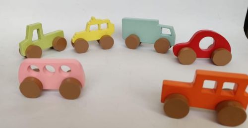 Polished Wooden Toy Car For Playing