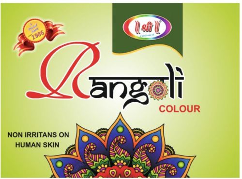 Rangoli Colour Box - 50Gms. x10 Pcs. Box