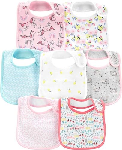 Printed Cotton Baby Boy Bib, Packaging Type : Plastic Bag