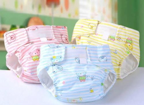 Printed Cotton Reusable Baby Cloth Diaper, Diaper Type : Reuseable