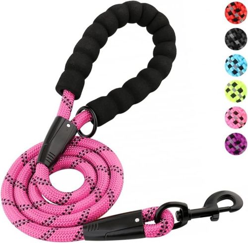 Cotton Dog Rope Leashes, Color : Black, Brown, Creamy, Dark Brown, Red, White, Yellow-brown