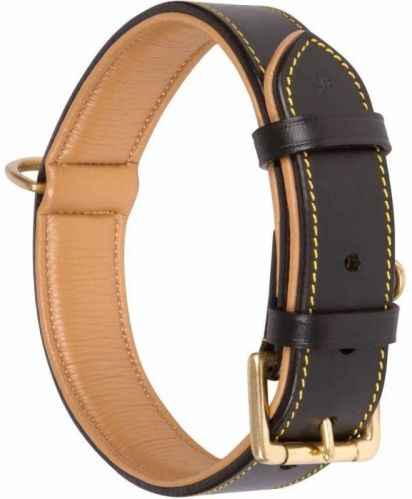 KLC Global Leather Dog Collars, Color : Black