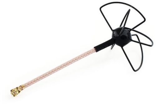 5.8GHz 4-Leaf Clover Drone Antenna with RG178 (L-5CM) Cable + Ufl Connector
