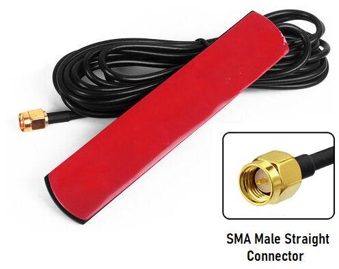 4G 5dBi Adhesive Antenna with RG174 (L-3Mtr) Cable + Sma (m) ST. Connector