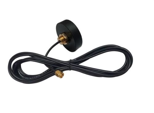 4g Screw Able Puck Antenna With Rg174 Cable (l-3mtr) + Sma (m) St. Connector 46mm