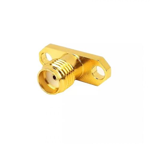Sma Female Straight 2 Hole Panel Mount Connector With 5mm Teflon