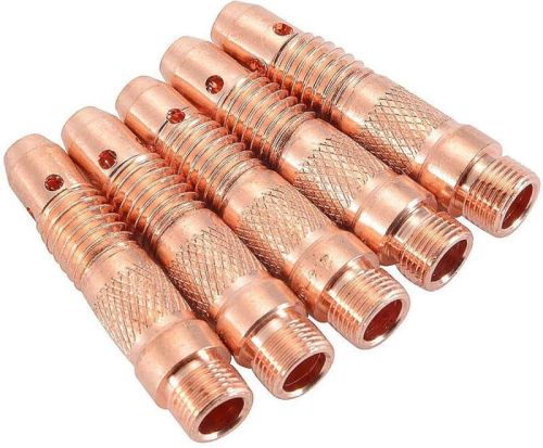 Polished Brass TIG Welding Collet Body, Color : Golden