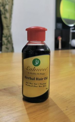 Lahuvee Herbal Hair Oil, Packaging Type : Glass Bottle