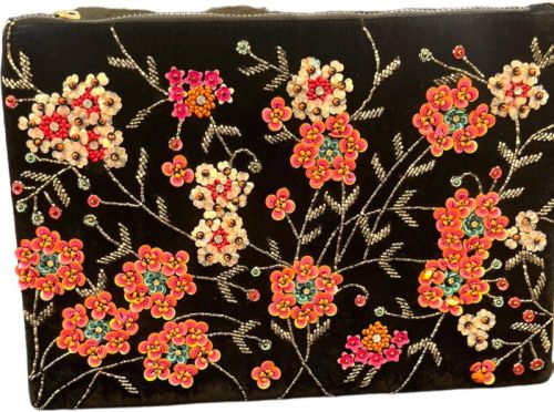 Texinvento Printed Multi-colour Beaded Bags For Casual