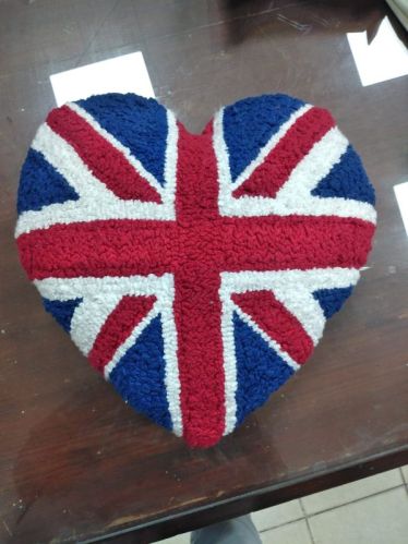 Jacquard Pattern Embroidery Silk Loop Tufted Cushion For Sofa, Bed, Chairs