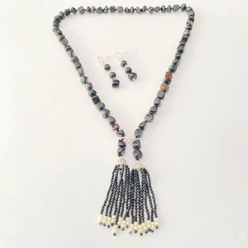 Black Onyx Western Necklace Set, Gender : Female