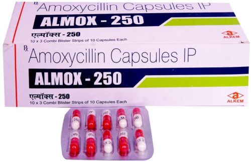 Almox 250 Capsules, Composition : Amoxycilline