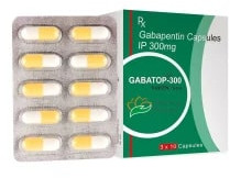 Gabatop 300 Capsules, Composition : Gabapentin