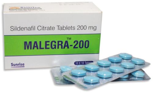 Malegra-200 Tablets, Composition : Sildenafil Citrate