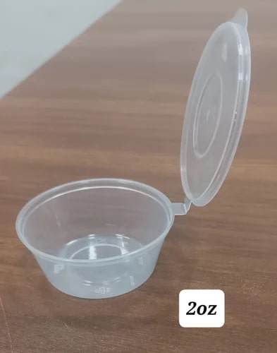 50 Ml PP Hinged Container For Packaging