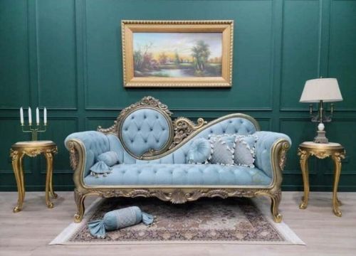 Teak Wood Polished Plain Living Room Sofa, Back Type : Cushion Back