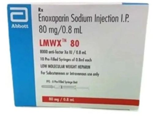 Lmwx 80mg Injection, Packaging Size : 0.8ml Prefilled Syringe