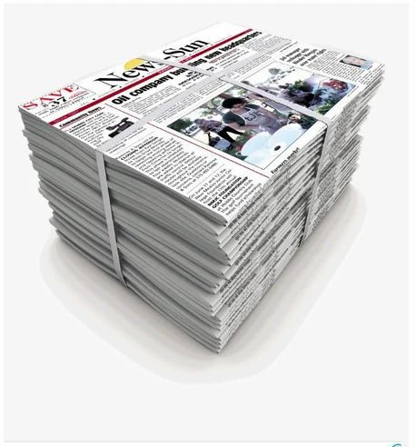 Fresh Newspaper Scraps For Personal Use, Recyling