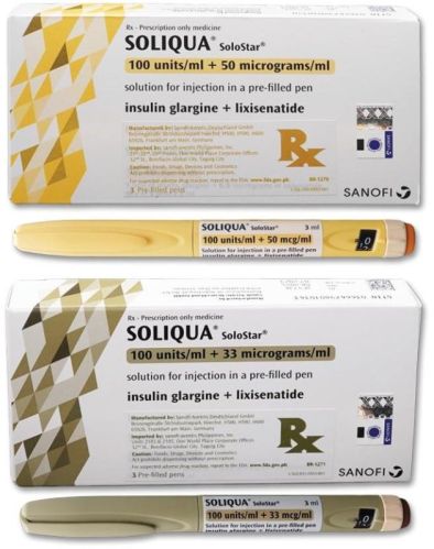 Soliqua Solo Star Pen, 100U/Ml, 3 Ml
