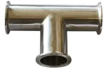 Industrial Stainless Steel TC Tee For Chemical Handling Pipe