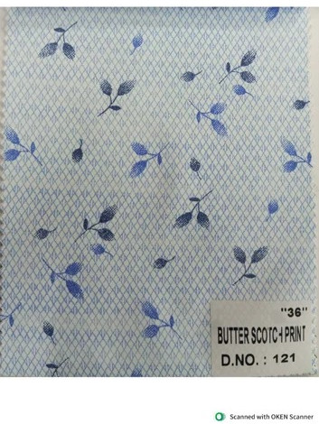 Knitted Butter Scotch Print Fabric For Ethnic Wear/dresses