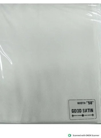 Cotton Good White Satin Fabric For Garments