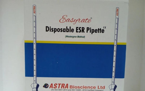 Glass Astra Disposable ESR Pipette For Chemical Laboratory