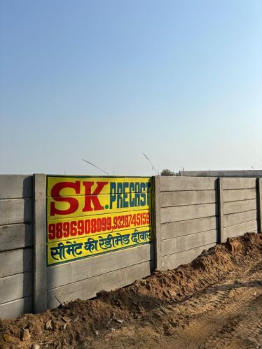 Non Polished Concrete Plain Pre Fabricated Cement Wall For Boundaries, Construction
