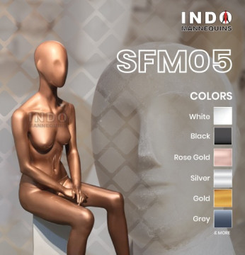 Sitting Female Mannequins, Color : Black