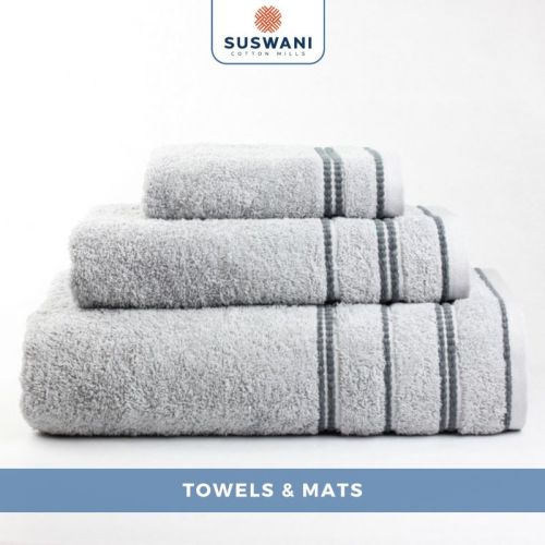 Suswani Checked Soft Towel, Color : White 30*60