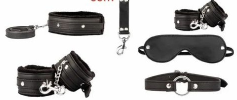 Leather Comrade Saddlery Full Black BDSM Kit