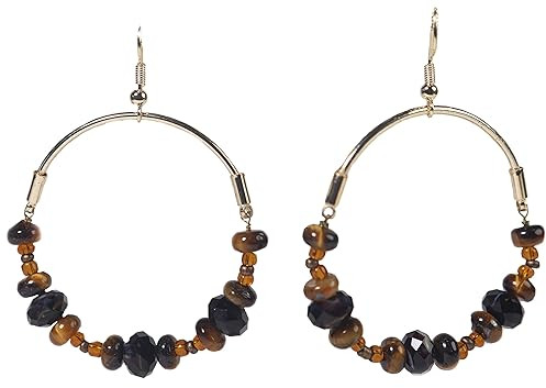 Gempro Tigers Eye Dangle Earrings, Packaging Type : Plastic Box