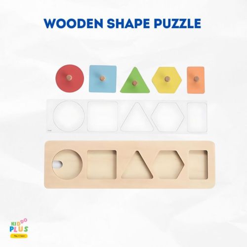 Wooden Shape Puzzle For Kids Toy