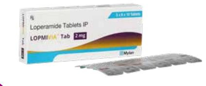 Loperamide Tablets IP 2mg, Packaging Type : Strips