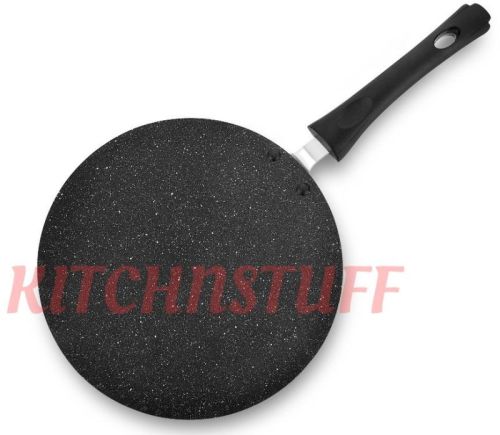 Kitch'N'Stuff Aluminium Econa Flat Tawa, Color : Black