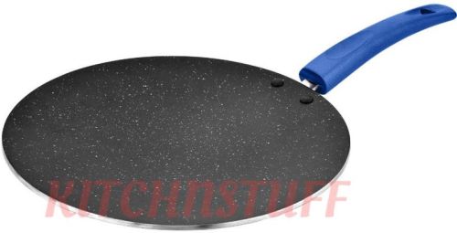 Kitch'N'Stuff Aluminium Sapphire Concave Tawa, Color : Blue