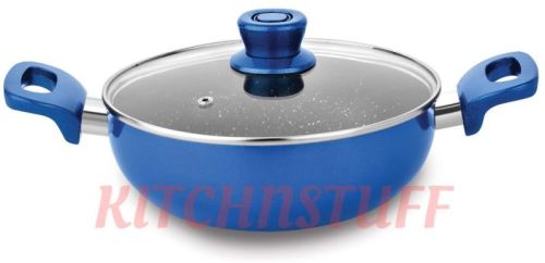 Sapphire Kadhai With Glass Lid For Cooking, Home