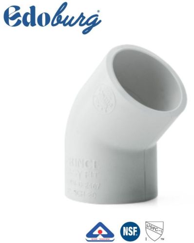 CPVC ELBOW 45°, Color : White, Quality : Excellent
