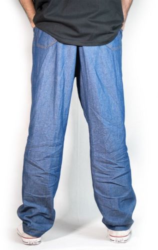 Denim Plain Mens Baggy Pant, Length : Full Length