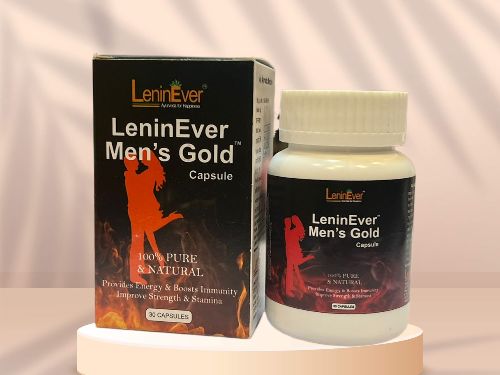 LeninEver Mens Gold Capsules, Packaging Type : Plastic Bottle