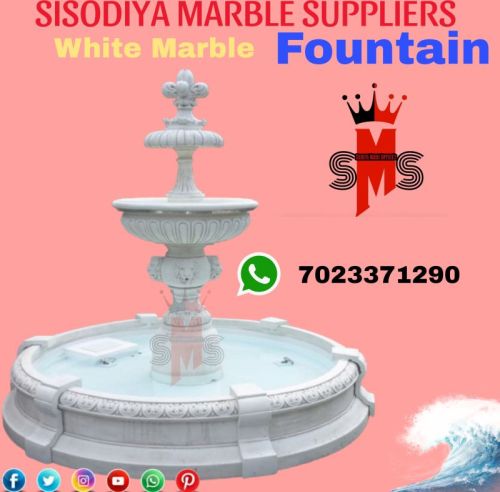 Non Polished Marble Fountain